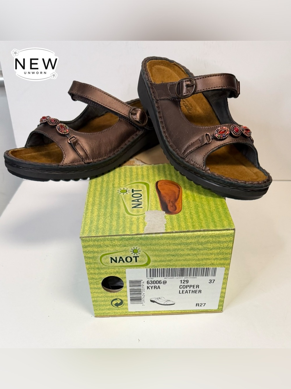 NEW NAOT Kyra Copper Size EU 37 in Original Box